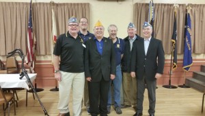 Left to right: CA Detachment Commander Robert T. Kelly Jr, Squadron 283 Commander Charles Curtis, National SAL Commander Kevin Collier, 283 Adjutant Greg Frost, 283 E-board Member Tom Yaeger, Jr. Past Commander Jim Yocum